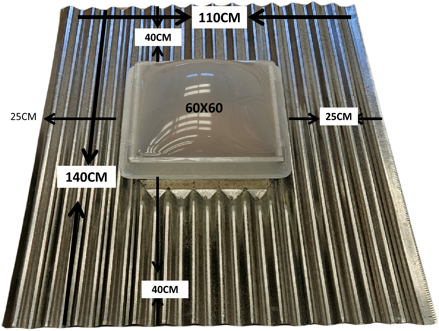 BASE ACANALADA 60X60