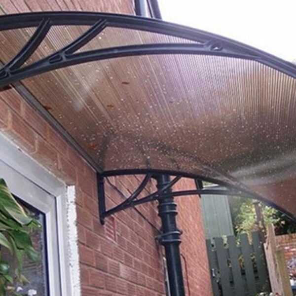 Alero De Policarbonato 67x110 Cm, Para Puertas Y Ventanas