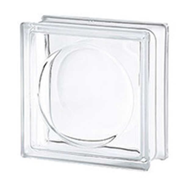 Ladrillo de vidrio 19x19x8cm modelo Alpha