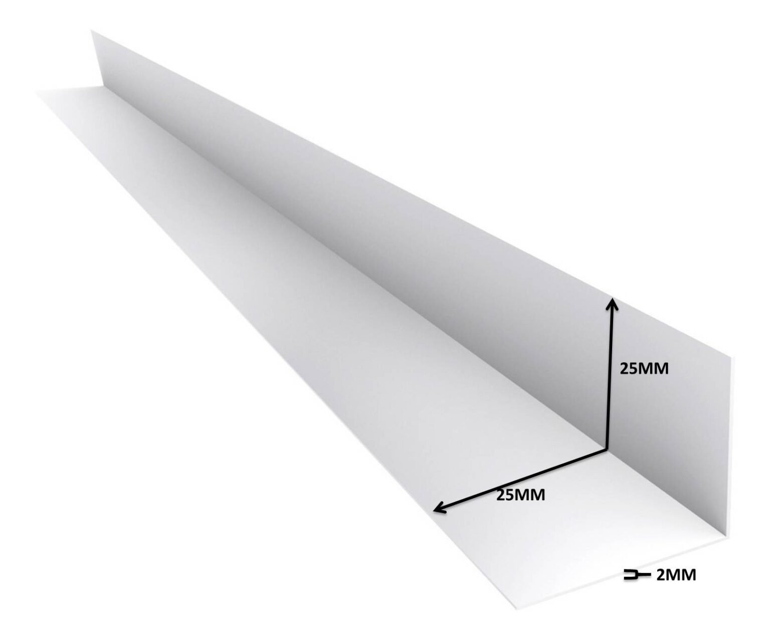 Perfil Union Pvc L Angulo P/ Machimbre De10mm X 3mts Largo Blanco ...