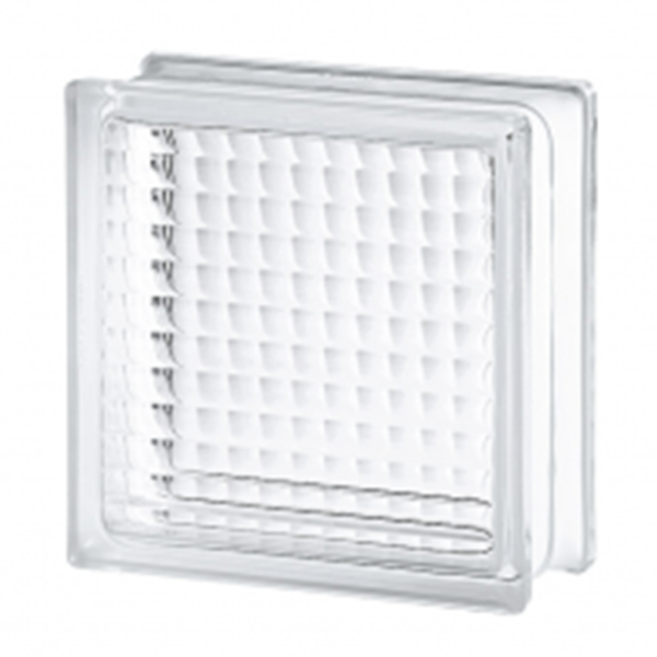 Ladrillo de vidrio 19x19x8cm modelo Baston Fino